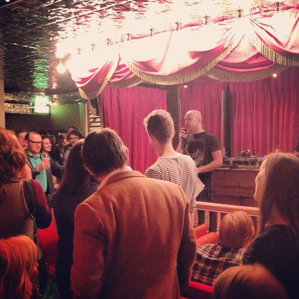 Peter Daly, DFF Board Member, opens the 2013 Dublin Fringe Festival launch