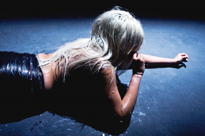 Live Collision International Festival 2016 as part of Project 50 at Project Arts Centre - The Woman Who Walks On Knives by Season Butler (photo © Fiona Morgan)