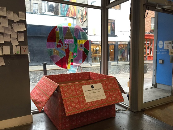 Help the homeless Christmas Shoe Box Appeal at Project Arts Centre